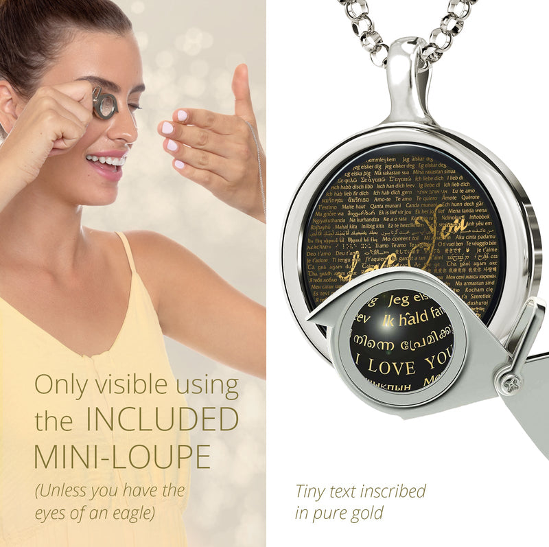 Necklace that Says I Love You in Different Languages for Her