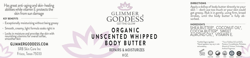 Organic Unscented Whipped Body Butter