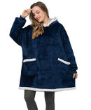Hooded Winter Soft Plush Fleece Sofa Blanket, Loungewear, Comfortwear