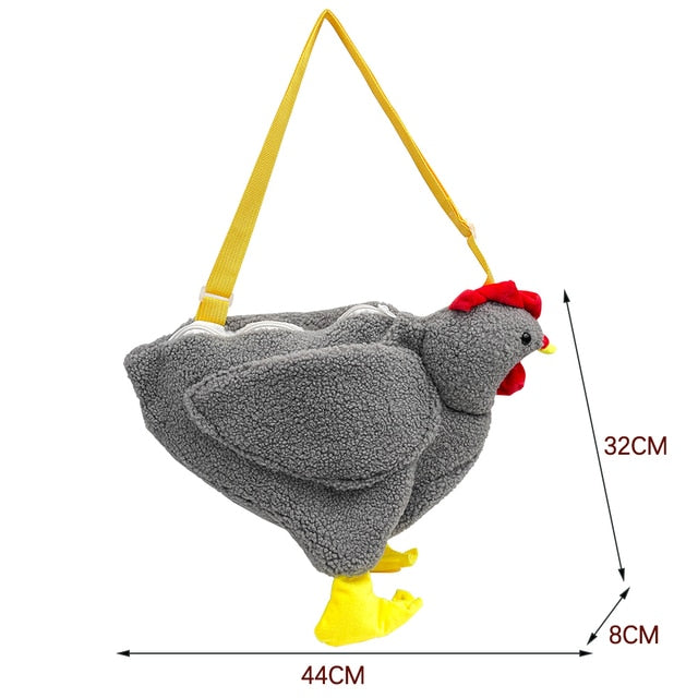 Cartoon Chicken Shoulder Bags