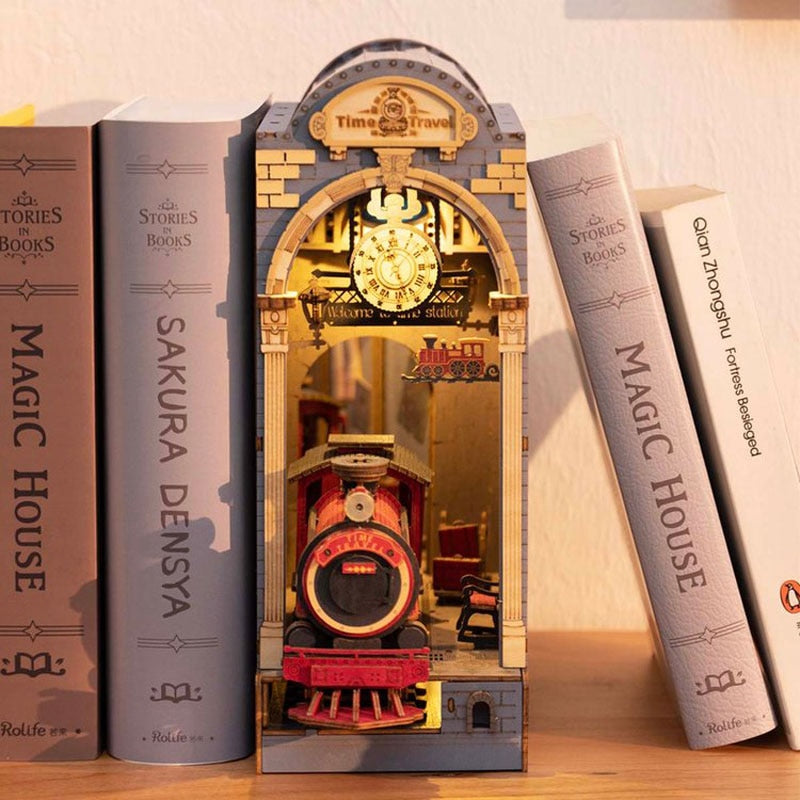 Book Wooden Miniature Dollhouse